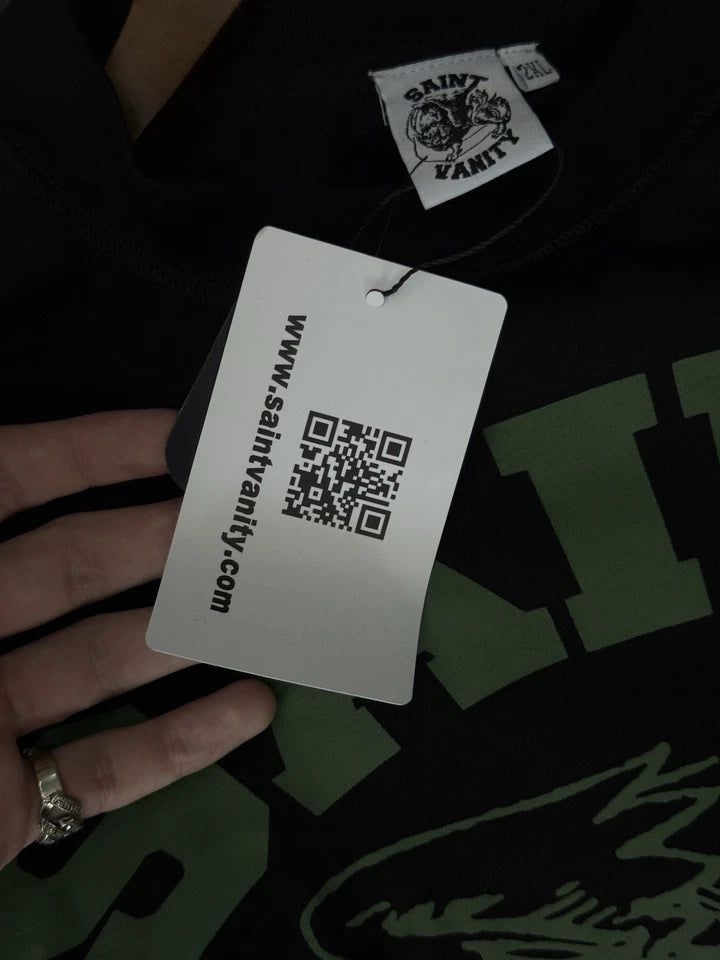 Saint Vanity T-shirt Green Black Logo