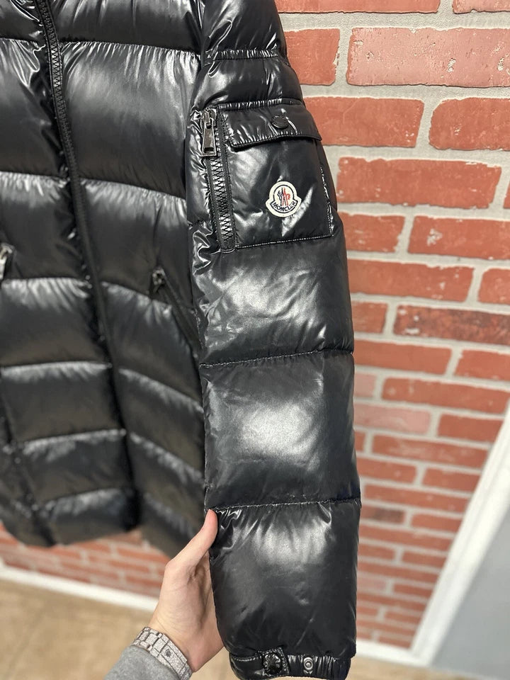 Black Moncler Moka Long Down Puffer
