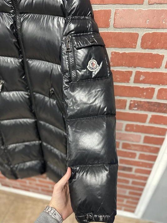 Black Moncler Moka Long Down Puffer