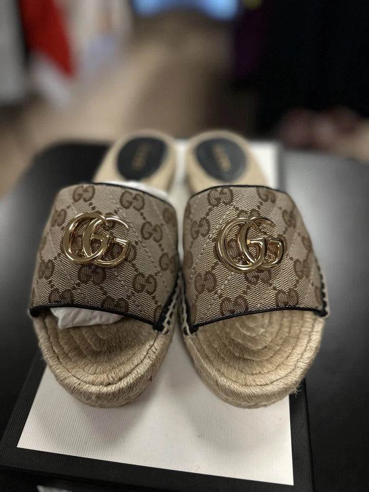 Gucci Canvas Espadrille Sandal