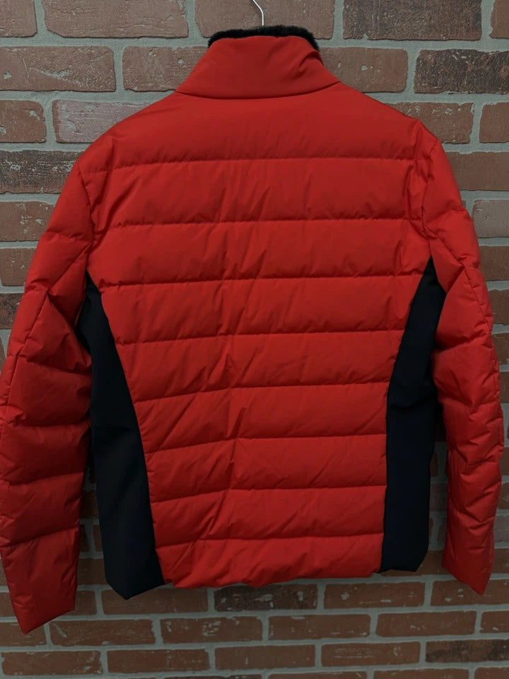 Fendi Men’s Red Down Jacket Mink Fur Coat