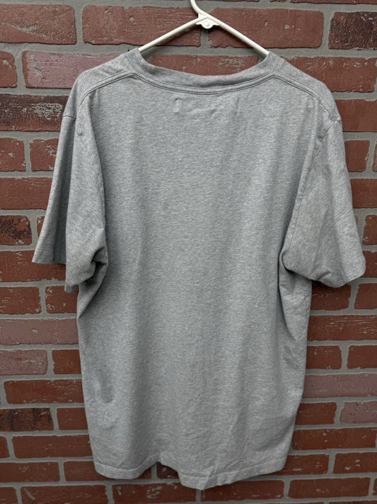 Off White T Shirt Grey Plain Logo