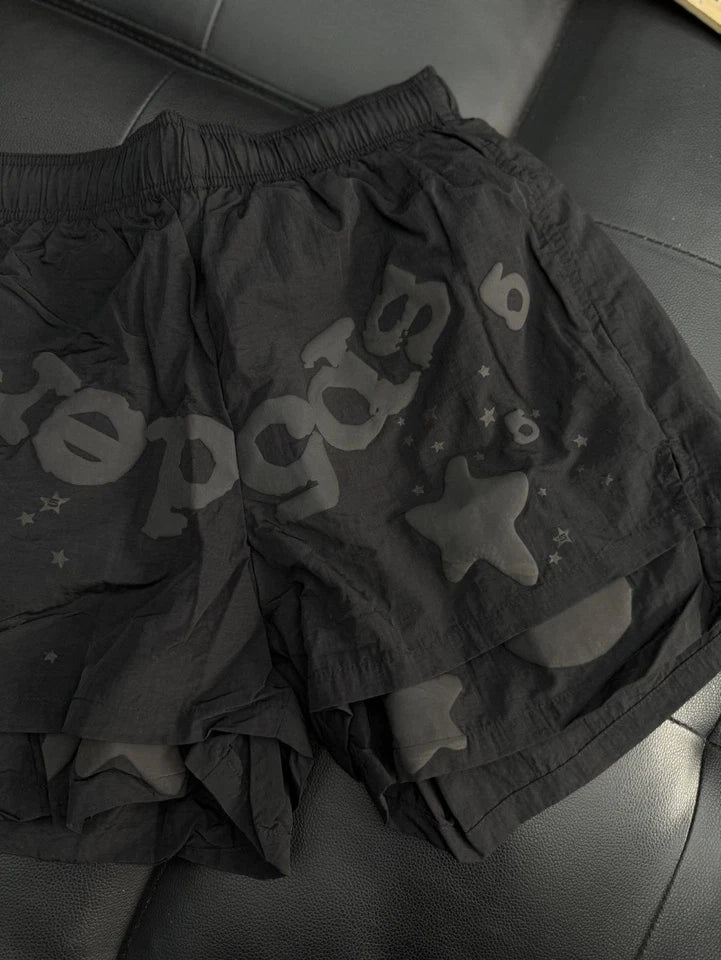 Sp5der Double Layer Star Shorts