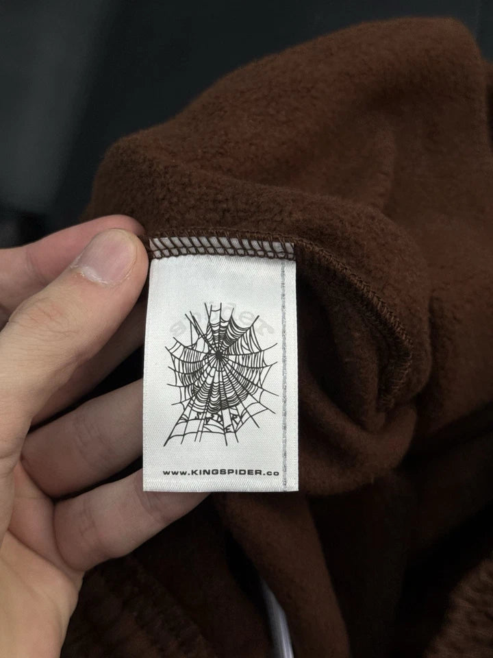 Sp5der Worldwide Brown Blue Sweats