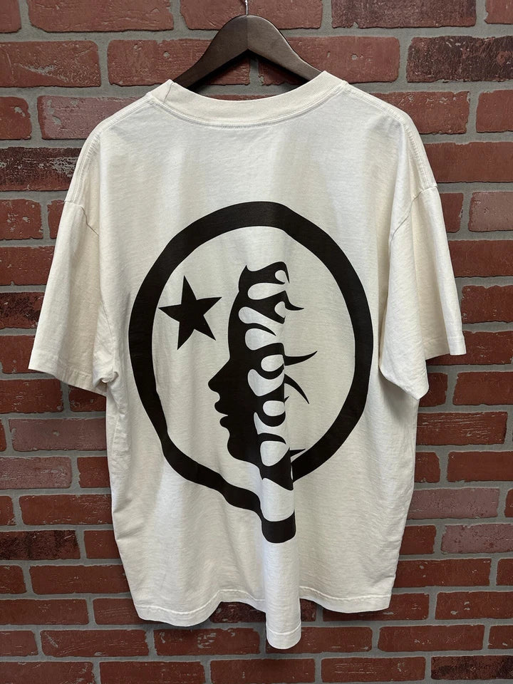 Hellstar Classic Brown Logo T Shirt Brown