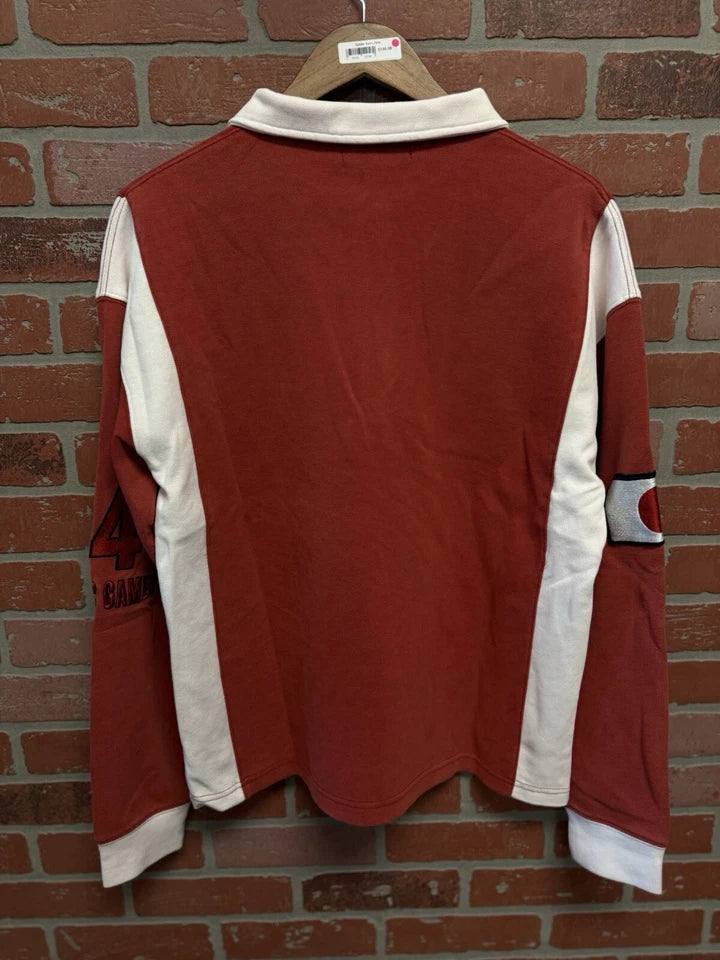 Vale Forever Valley Dreams Rugby Red Long-Sleeve Tee