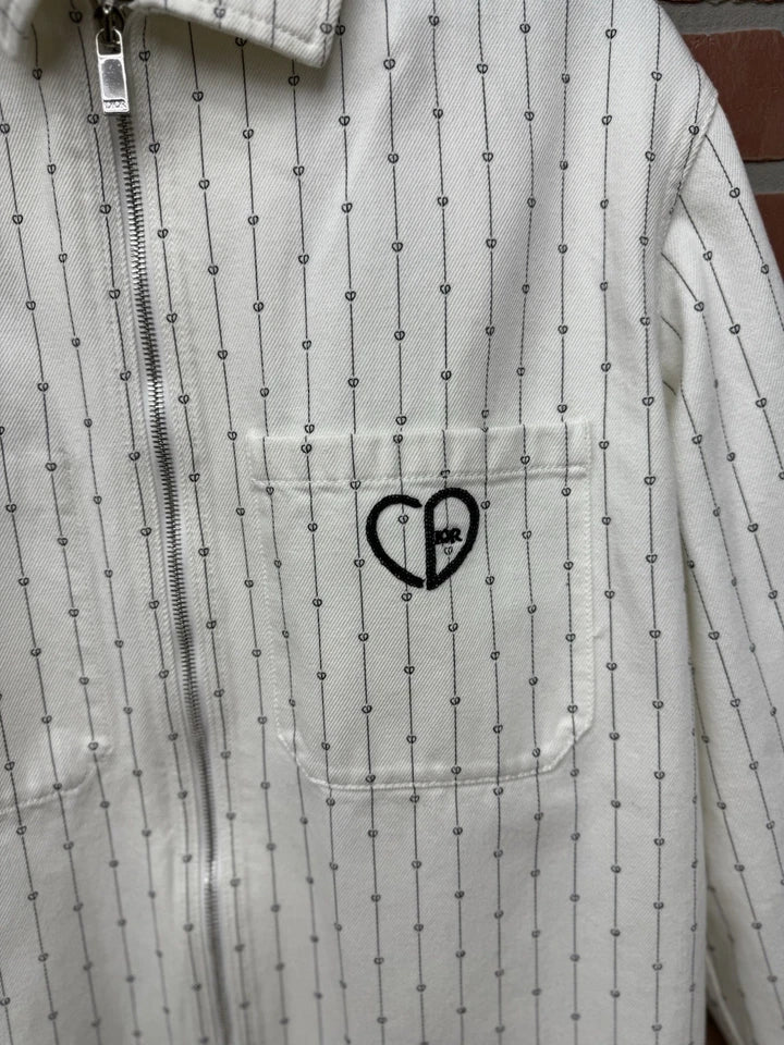 Dior Valentine Striped Denim Jacket