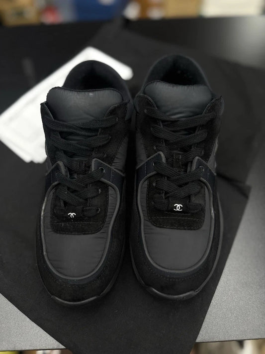Chanel CC Logo Sneaker Black