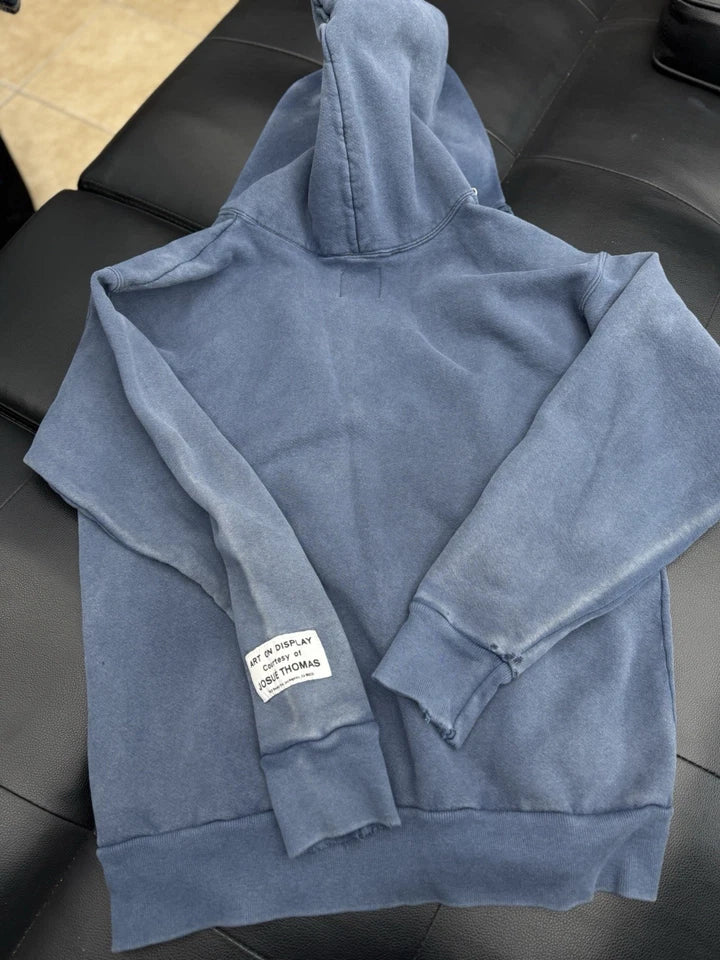 Gallery Dept. Blue Zip Up Sweatshirt Hoodie
