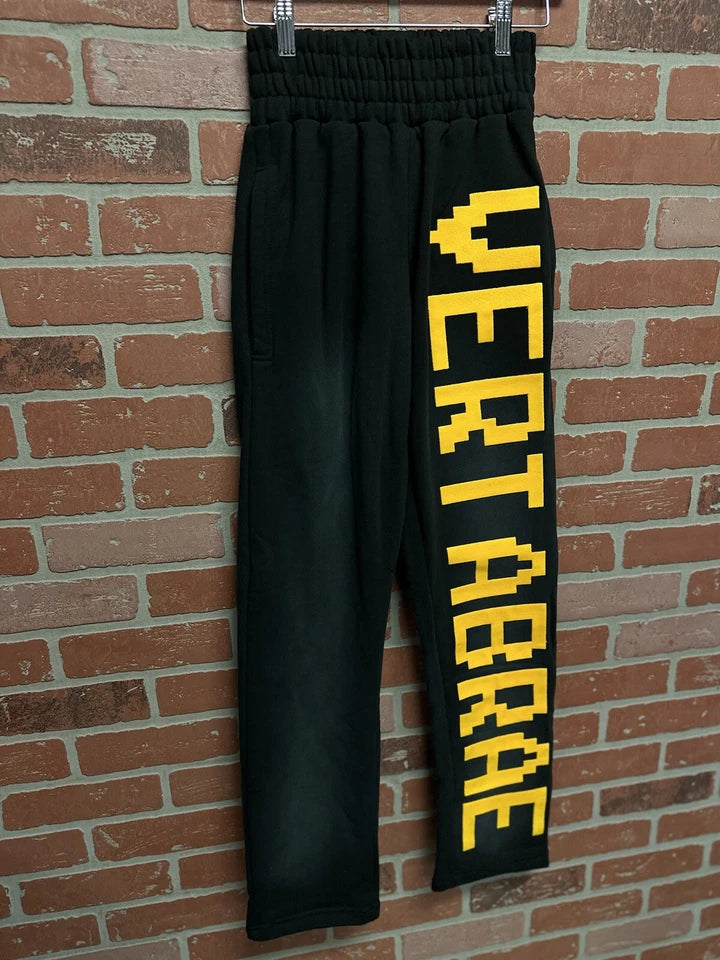 Vertabrae C-2 Sweat Pants Washed Black/Yellow