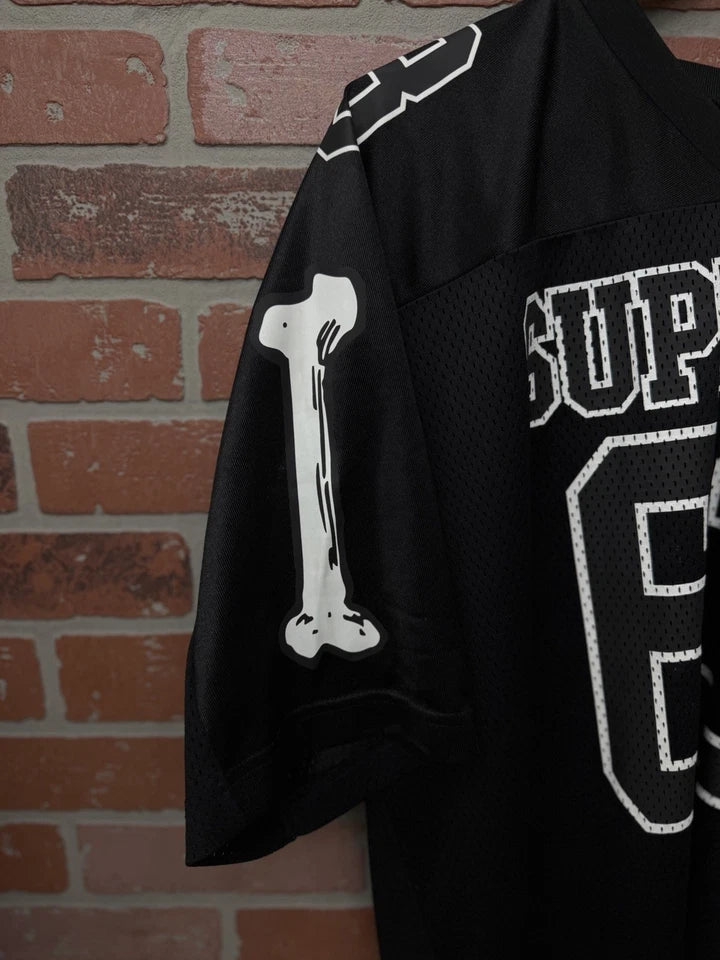 Supreme Bones Jersey Black White T-Shirt