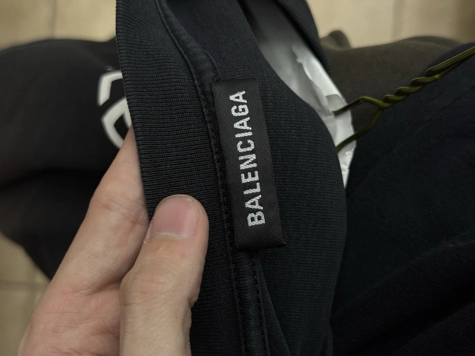 Balenciaga T-Shirt Black White Logo