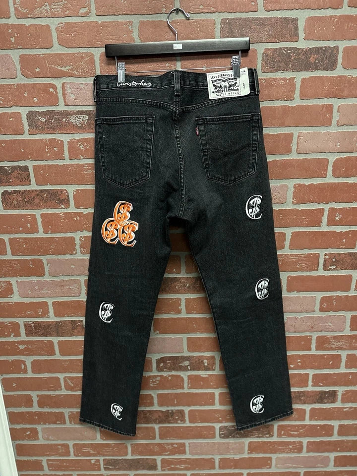 Chris Smokes Levi Jeans Patch Print