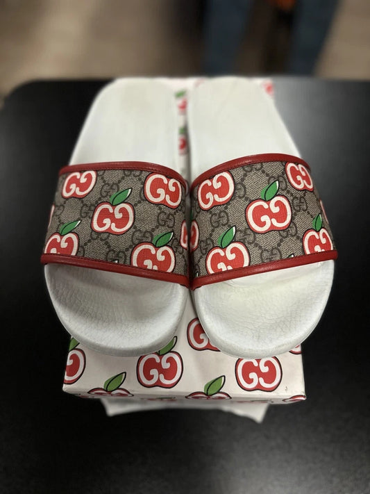 Gucci GG “Cherry” Slide Sandals