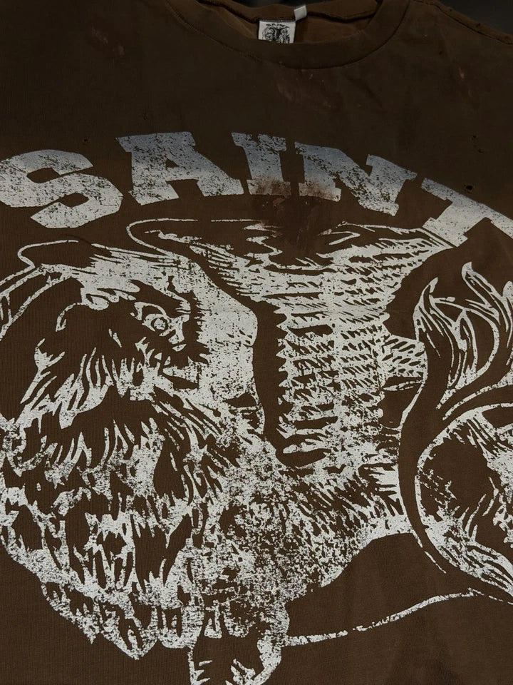 Saint Vanity T-shirt Brown